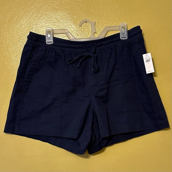 NWT GAP Navy Blue Shorts | Size Large | Pull On Soft Shorts - Picture 1 of 3
